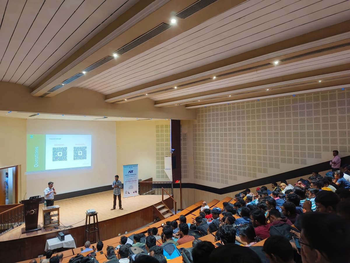 Subhro speaking about his entrepreneurship journey